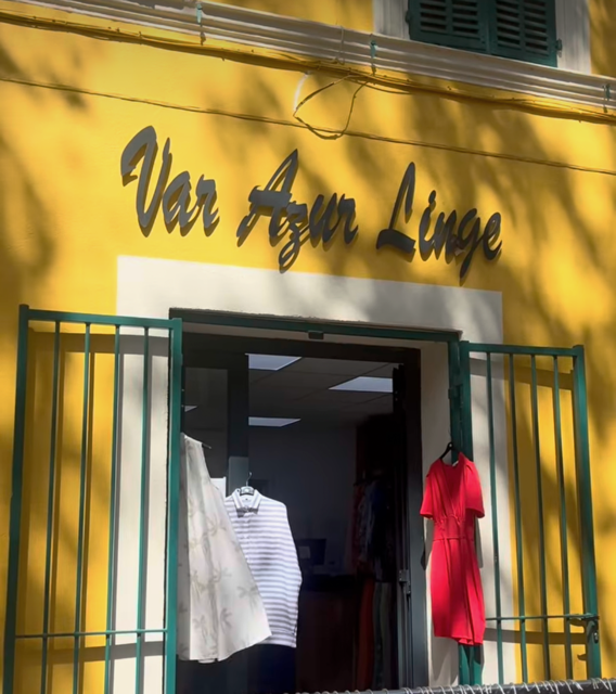 Façade de la boutique Var Azur Linge à La Seyne-sur-Mer