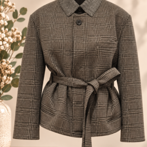 Veste ceinturée — Pièce unique