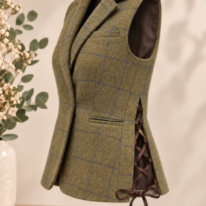 Veste tweed à lacets — Pièce unique
