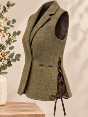Veste tweed à lacets — Pièce unique